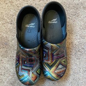 Colorful clogs shoes